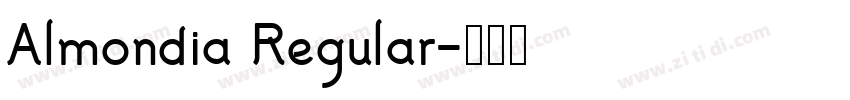 Almondia Regular字体转换